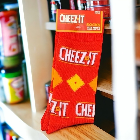 Cheez-It Socks | NWT Crew Socks | Size Men's 6-12 - Picture 2 of 6